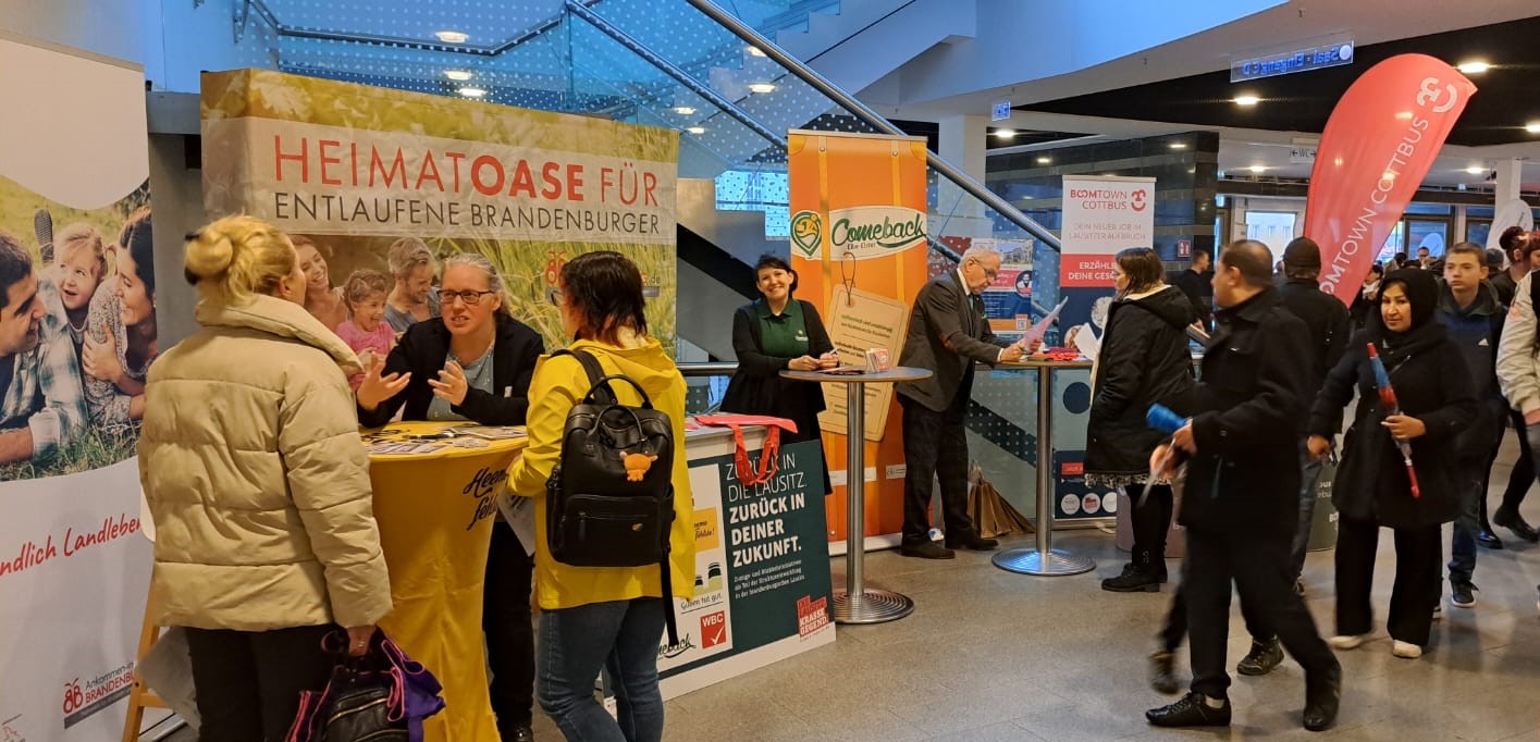 Messestand von "Heeme fehlste" bei der Fachkräftemesse "Job REGIONAL"