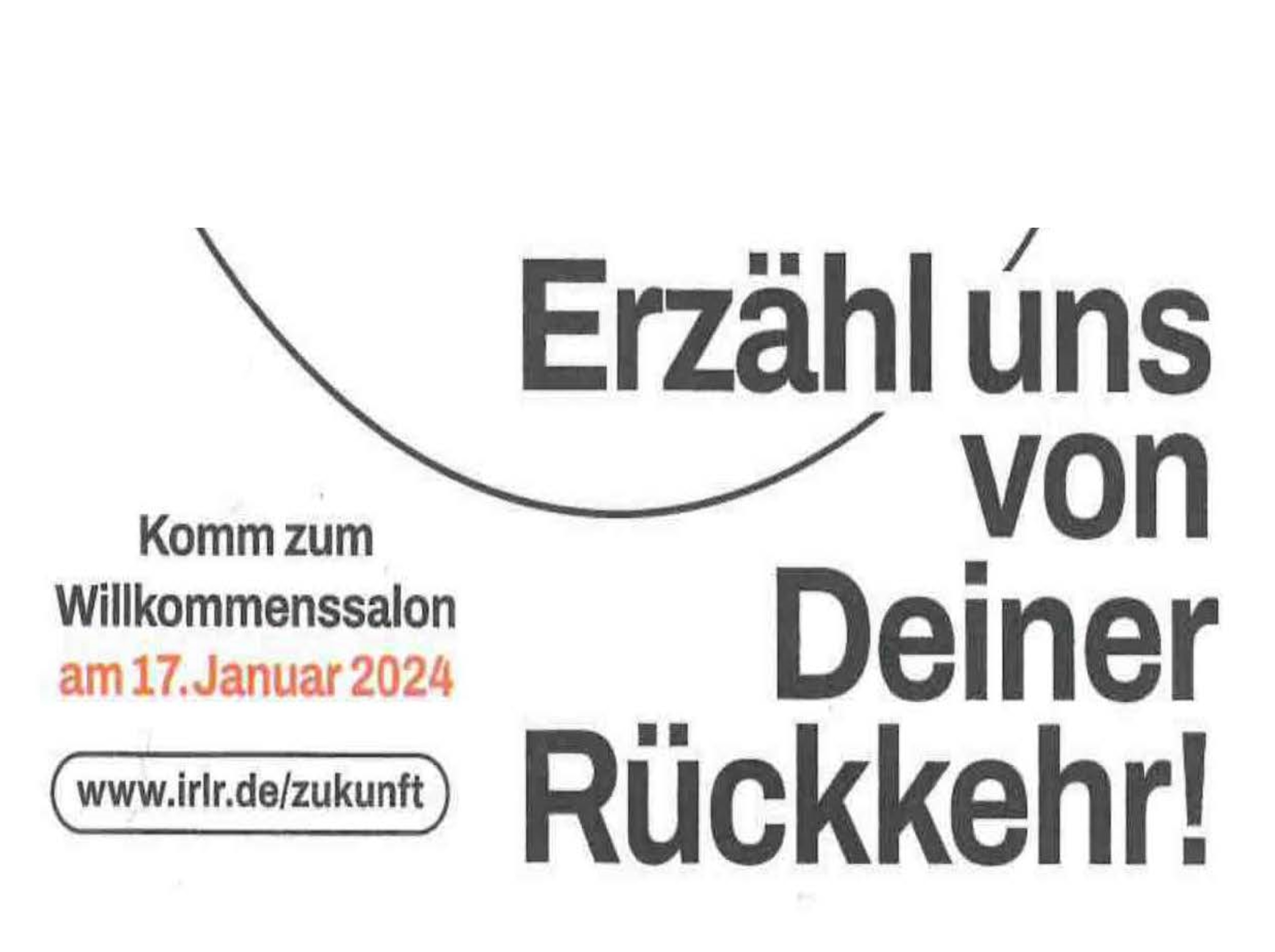 Einladung Willkommenssalon am 17. Januar 2024