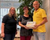 Übergabe der 150. Willkommensbox in Spremberg